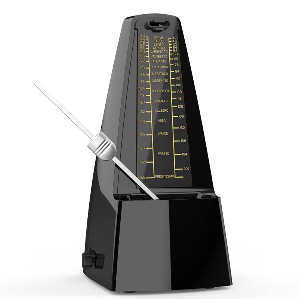 Métronome mécanique de précision en imitation acajou pour piano et guitare