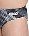 ARENA Men’s Swim Brief Halftone Team Print MaxLife Athletic Swimwear Professional Training Swimsuit Sports Bathing Suit, Team Black, US Size 28
