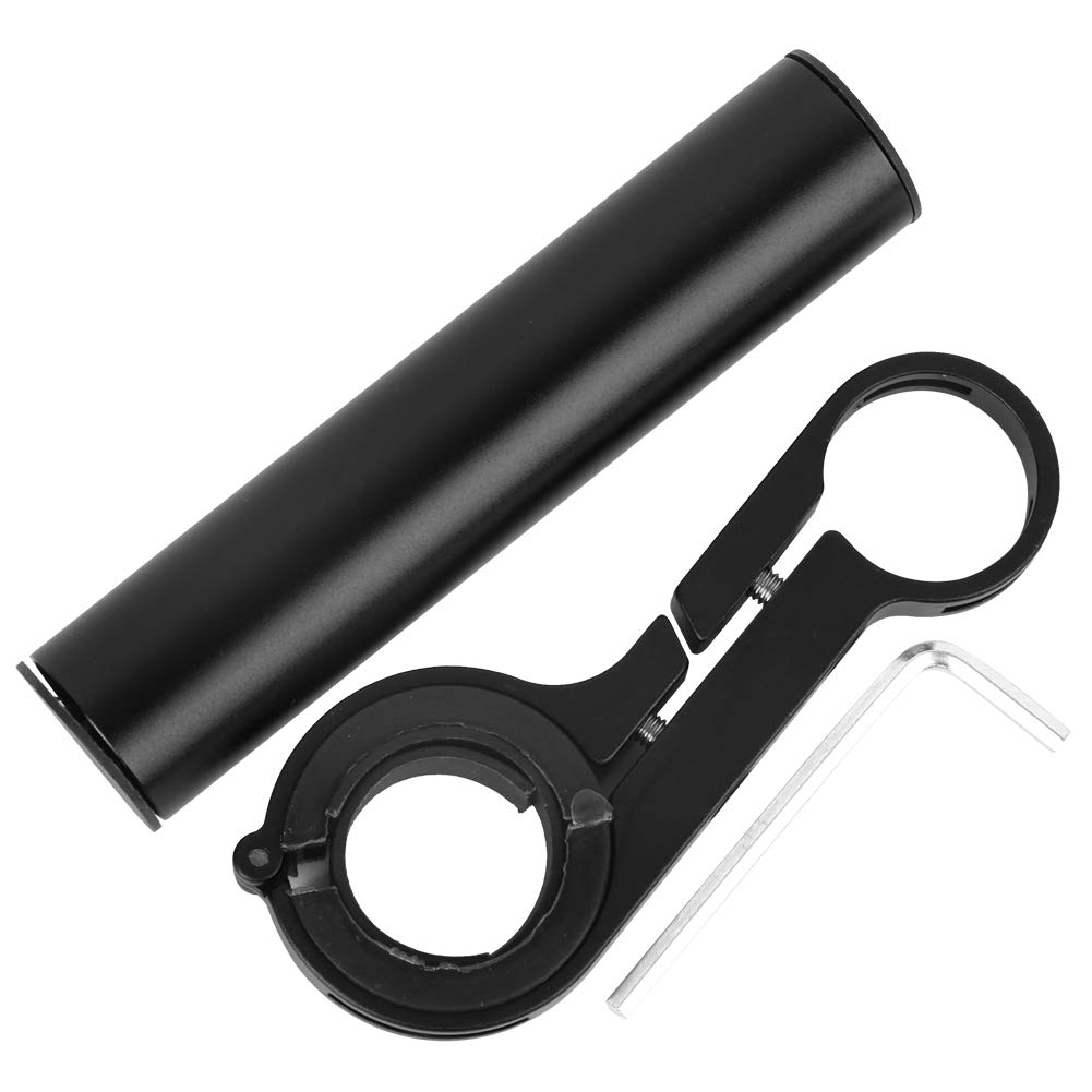 Extensión de Bicicletas, 10 cm 3,94 Pulgadas Equipo de Ciclismo Aleación de Aluminio Extensor de Manillar de Bicicleta Linterna Ligera Clip de Soporte para Manillar de Bicicleta