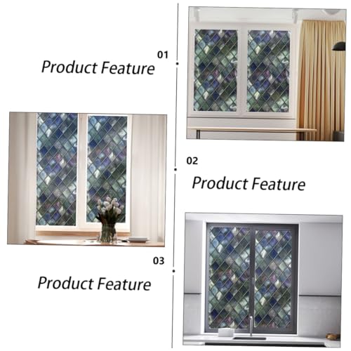 Película decorativa para ventana Happyyami PVC 58x45 cm miniatura 5