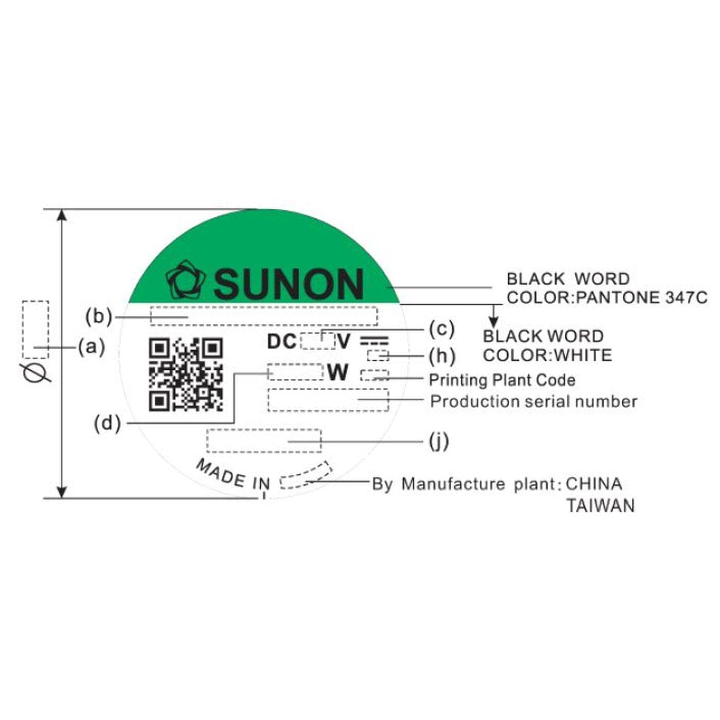 Wentylator 5V DC 0,6W 40x40x10mm 12m³/h 6100U/min 12m³/h Sunon EE40100S21000U999