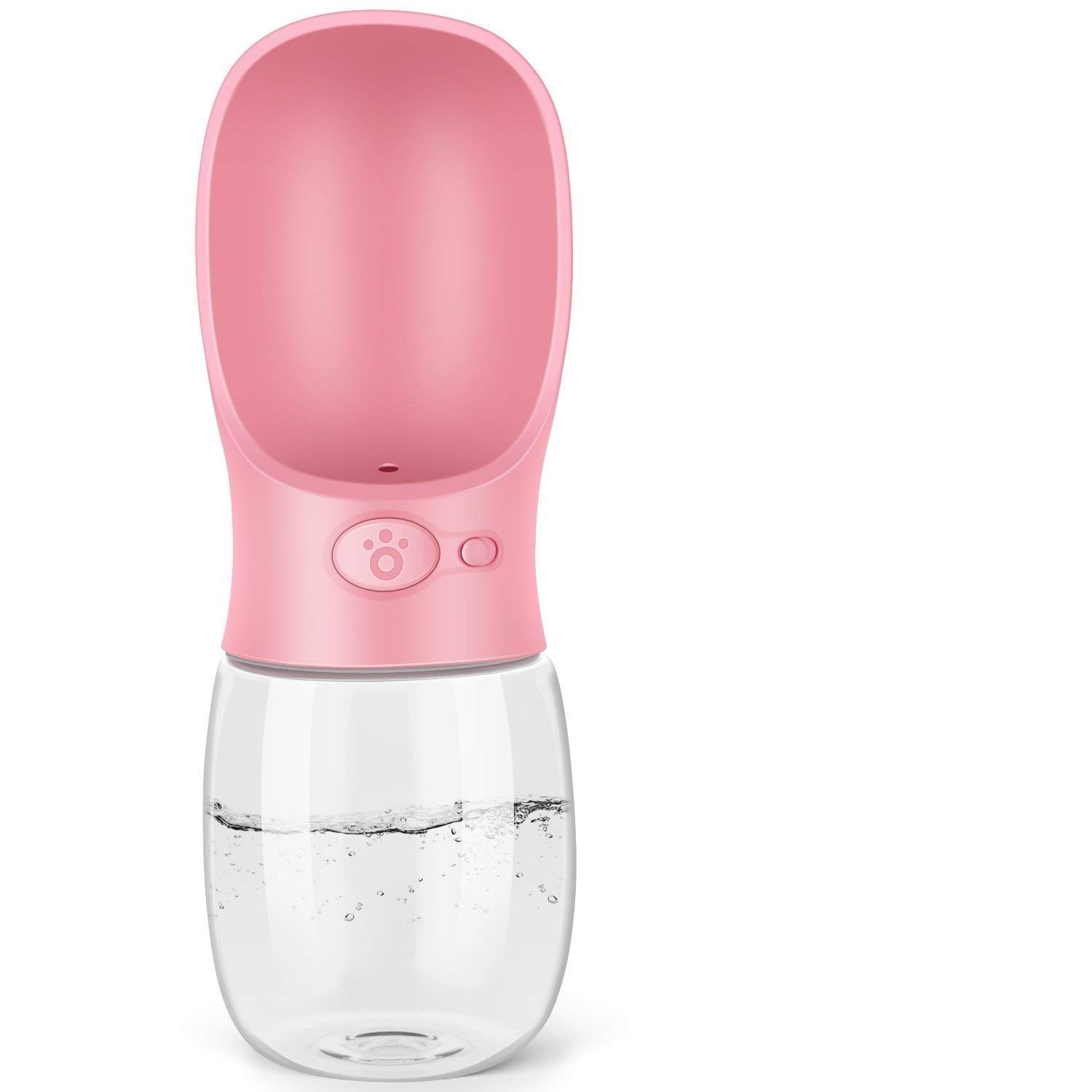 Emily Pets Dog Water Bottle for Walking Portable Dog Water Dispenser Pet Travel Drink Cup with Bowl -Food Grade Silicone (350-ML, Pink) (B0851ZQVZG) Amazon Price History, Amazon Price Tracker