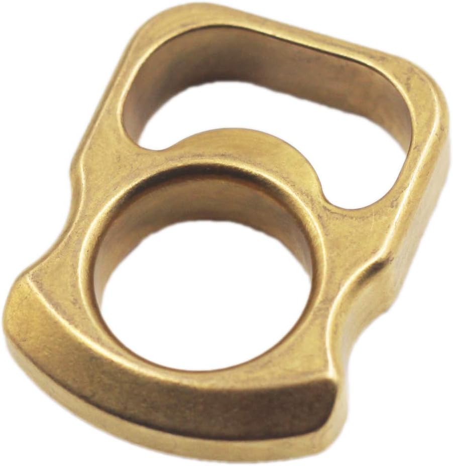 Wogoboo Brass Bottle Opener Defense Ring Window Breaker Multi Function Tool Brass Knuckles EDC Beer Opener Key chain