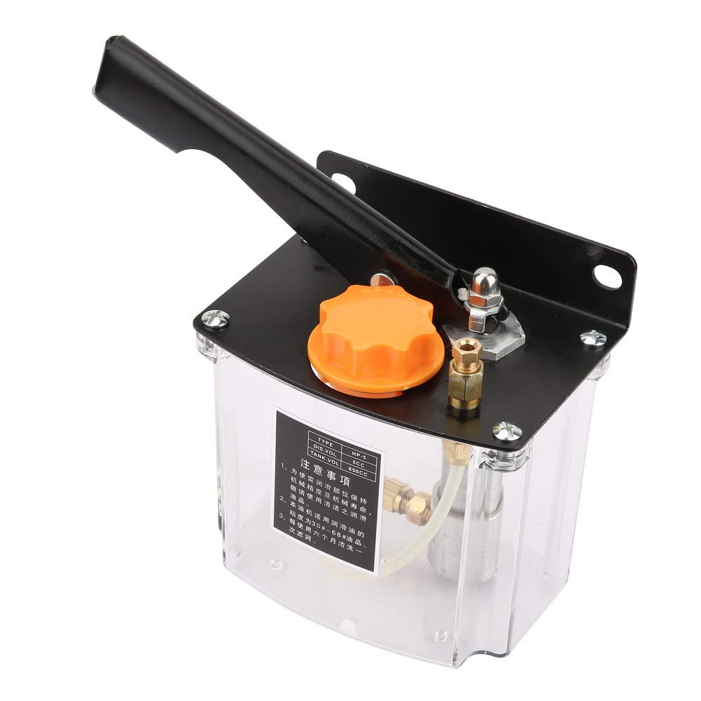 Pompa di lubrificazione manuale, pompa di lubrificazione a mano sinistra -5L 650CC per macchine utensili CNC, centro di lavoro, linea di produzione