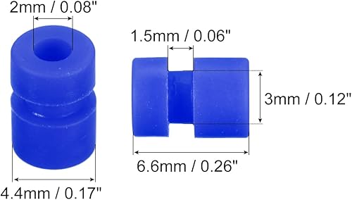 Miniatura 2 de MECCANIXITY Bolas de goma antivibración RC para control remoto F4 F7 controlador de vuelo M2x6.0.236 in bolas de absorción de impactos (azul),