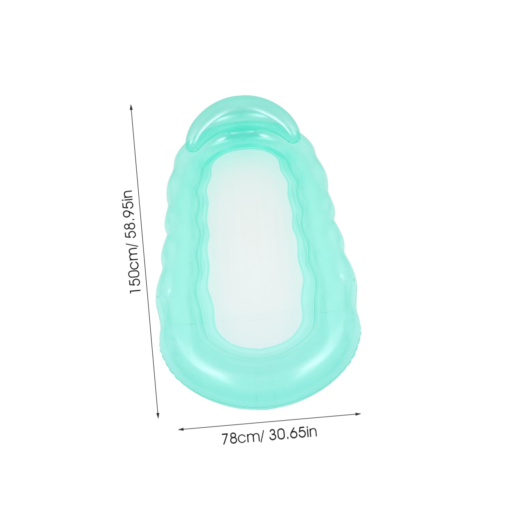 Gatuida Hamaca Inflable para Piscina Reposacabezas Cómodo Diseño Portátil Material Resistente Fácil Inflar y Desinflar para Fiesta y Relajación Acuática