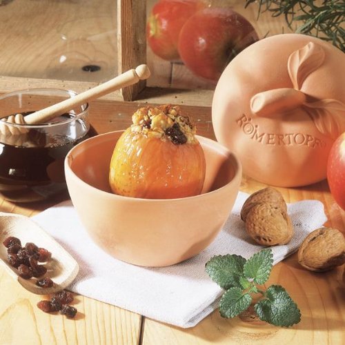 RÖMERTOPF Bratapfel 焼きリンゴ アップルベーカー 3個セット Römertopf 105 05 kleiner Bräter für Bratapfel 14 x 13 cm | Maße ca
