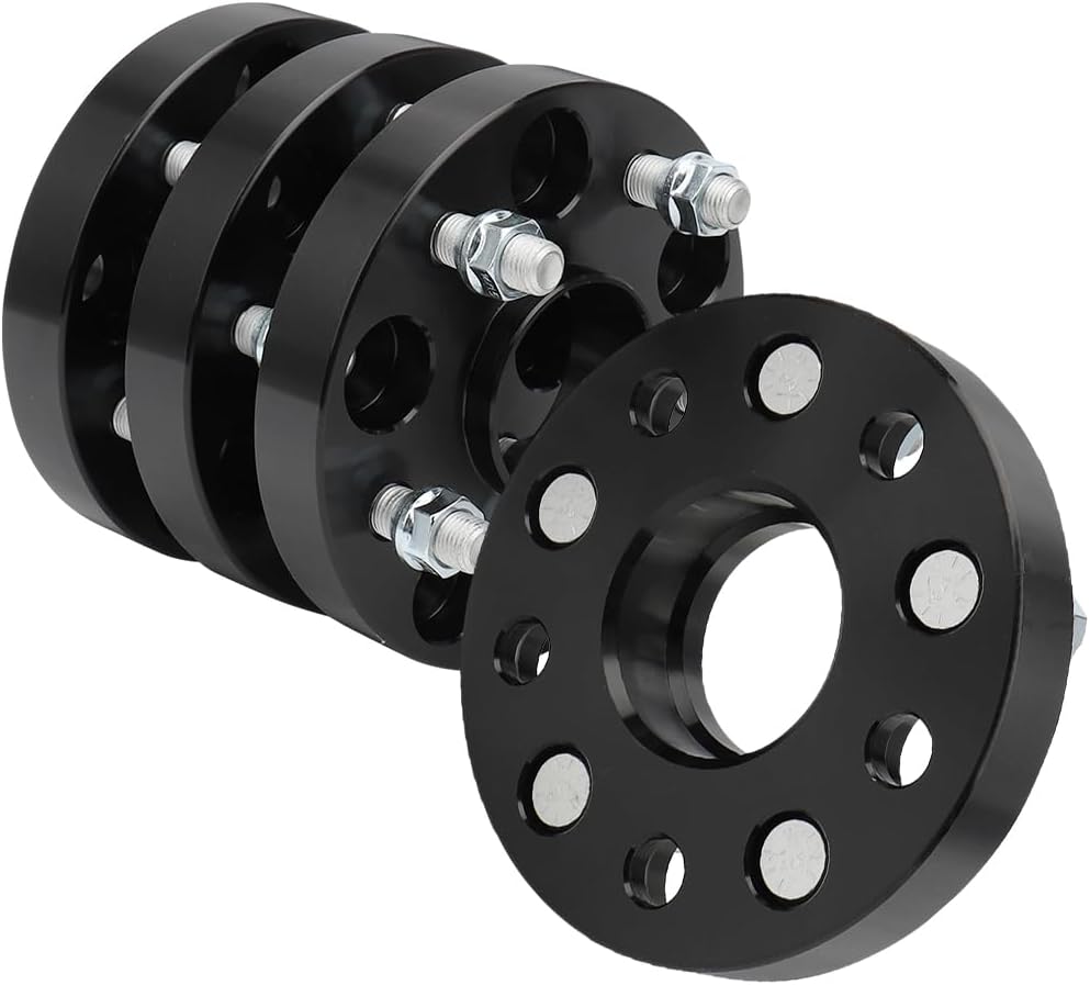 IRONTEK 1" 5x120mm Wheel Spacers Fit for Acura 07-24 MDX/ 05-12 RL/ 14-20 RLX, for Honda 17-24 Civic/ 13-24 Odyssey/ 19-24 Passport/ 09-24 Pilot, Forged 1inch Thread Pitch M14x1.5 Hub Bore 64.1mm 4PCS