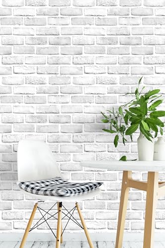 xupingjiti Selbstklebend Tapete Ziegel Wandpapier Vintage Steinoptik Wandaufkleber 44cmX1000cm Selbstklebende Folie für Küche Fensterbank – Ansicht 2