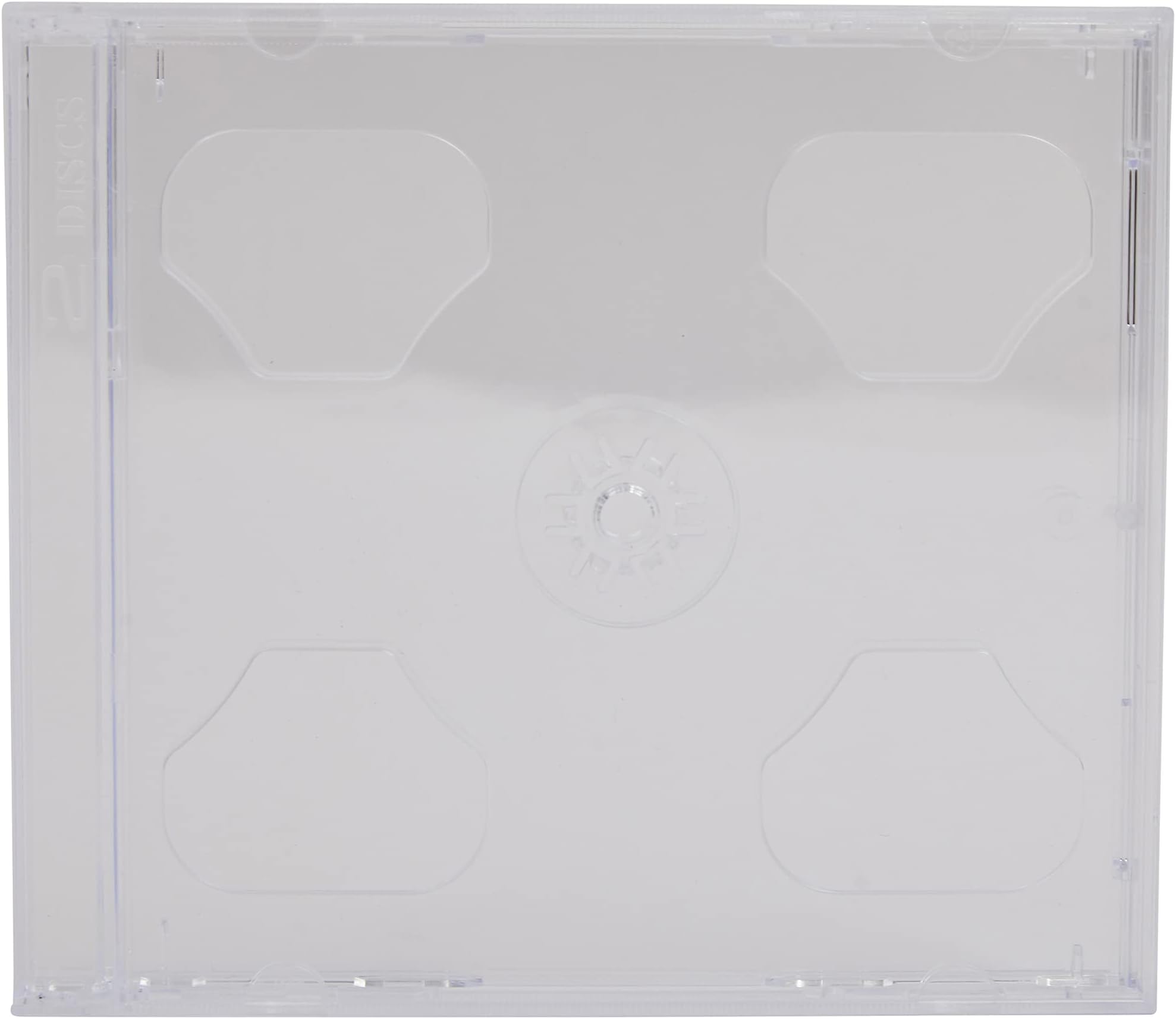 Four Square Media 1 X CD DVD Double Jewel Cases 10.4mm for 2 Disc with Clear Tray Pack of 1