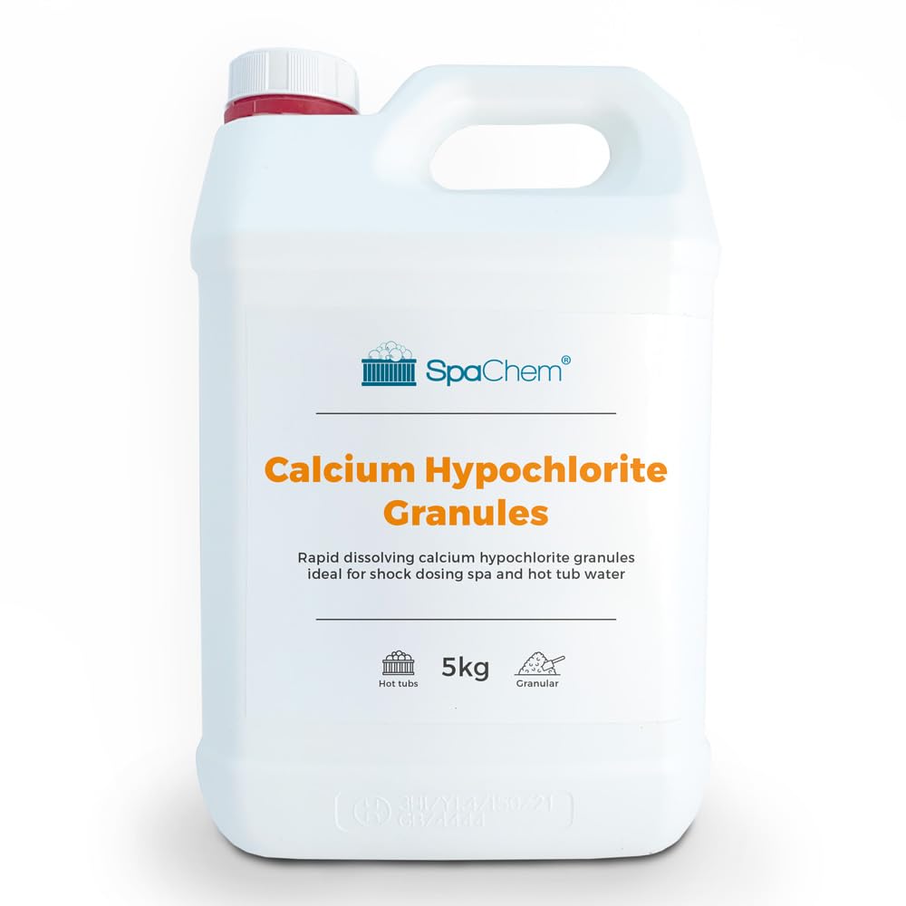 SpaChem 5kg Shock Chlorine Granules Swimming Pool & Spa - Calcium Hypochlorite Granules Swimming Pool Water Treatment Chemical