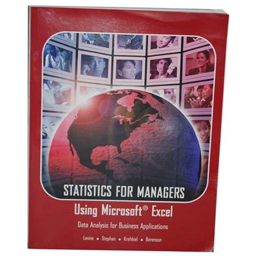 Statistics for Managers Using Microsoft Excel (Data Analysis for