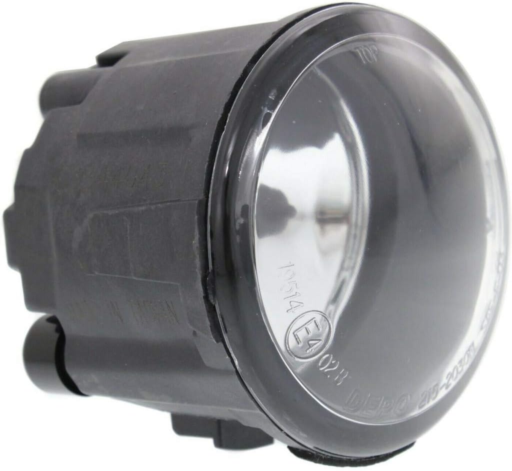 Carlights360: For 2014 2015 2016 2017 Infiniti QX70 Fog Light Assembly Driver OR Passenger Side | Single Piece | w/Bulbs | DOT Certified Replacement for IN2592109