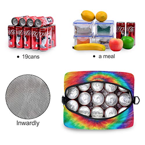 Uoyo Lunch Bag Abstract Swirl Tie Dye Lunchbox Organizer Insulated Waterproof Men Women Tote Cooler Handbag Adjustable Shoulder Strap For Kids Girls Boys School Office Picnic #TOP3