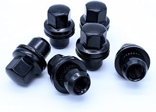 OMP Speed Juego de 20 Tuercas M14X1.5 Compatible con Range Rover y Land Rover Llave 22 Color Negro DIN 10.9