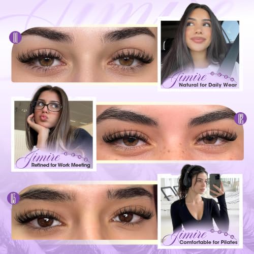 Image of Wispy Fluffy Lash Clusters Natural 10-14MM Short Eyelash Clusters CD Curl