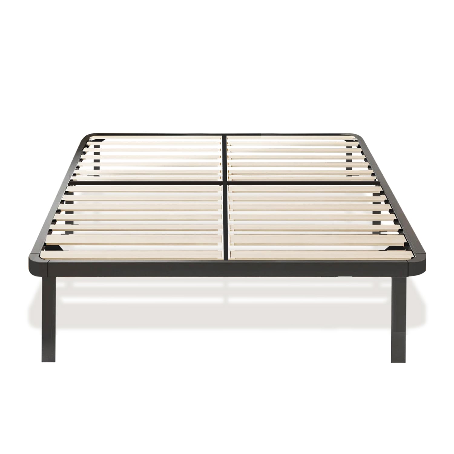 BOLLI - Sommier 140x190cm avec 7 Pieds | Lit avec Sommier à Lattes pour Adulte | 2x14 Lattes | Résistant et Confortable | Montage Rapide et Facile (Sommier 140x190-7pieds)