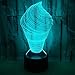 Produktbild 3D Optische Täuschung Led LampenEiscreme-Form 7 Farben Nachtlampe Schlafzimmer Dekor Wand Schreibtisch Tischlampe Nacht Als Anleitung Festliche Geschenke Ideen Für Kinder Jungen Mädchen