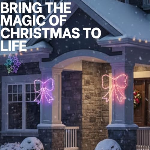 Arbres suspendus et décoration extérieure avec éclairage LED de Noël USB - 6