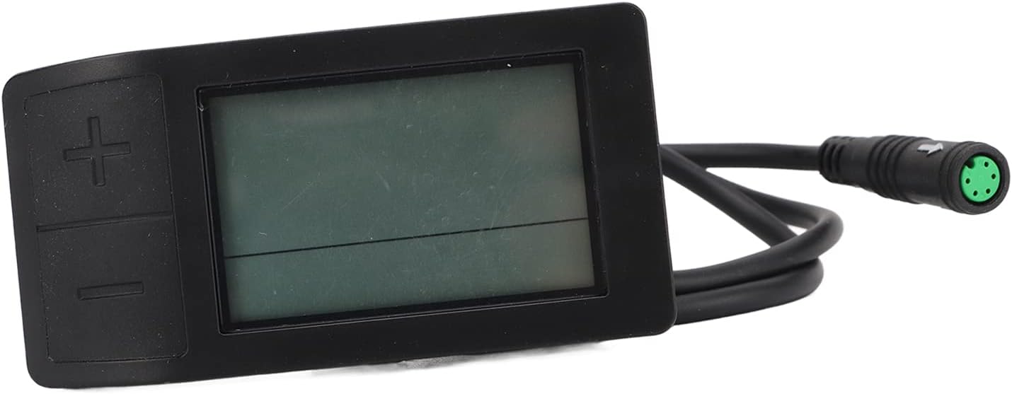 Electric Bike Meter, Clear Displaying 24V 36V 48V LCD Bike Conversion Meter for Cycling