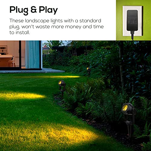Fmart Landscape Lighting, 3Wx10 Low Voltage Outdoor Landscape Spotlights With Stake, 2700K Warm White Ip65 Waterproof Outdoor Landscape Led Lighting For Garden Backyard Lawn, 2500 Lumens, 10Pack #TOP5