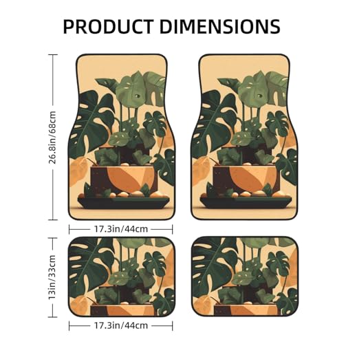 Tapis de sol de voiture SUV camionnette toutes saisons Monstera