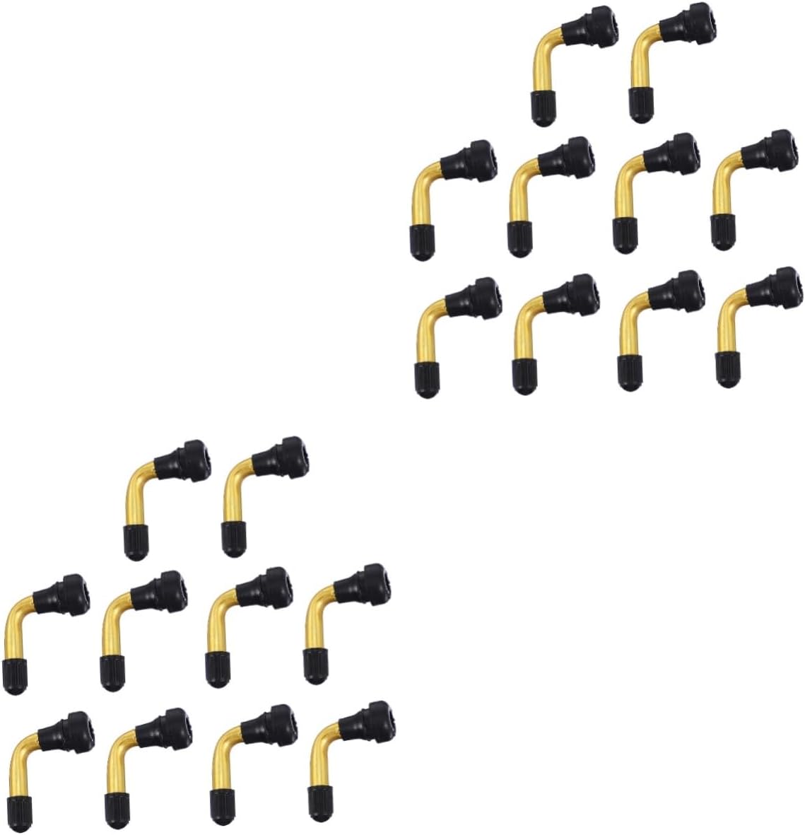 Gatuida 20pcs Tyre Valve Extension Adapter for Bikes Tire Valves Extension Stems Easy Install Stem Extender