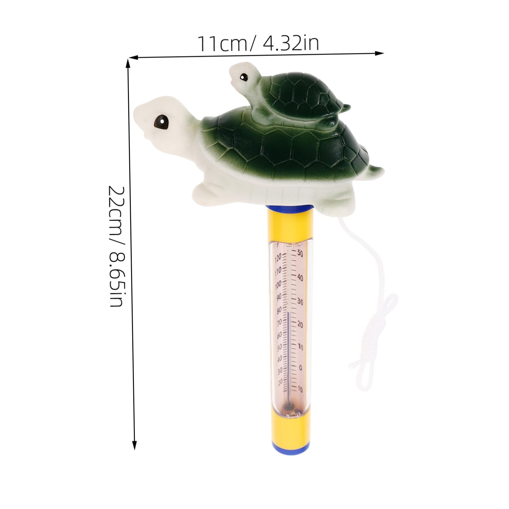 5 Pièces Thermomètre Flottant de Tortue Thermomètre de Température pour Spa Aquariums Design Durable Mesure Précise pour Bébés