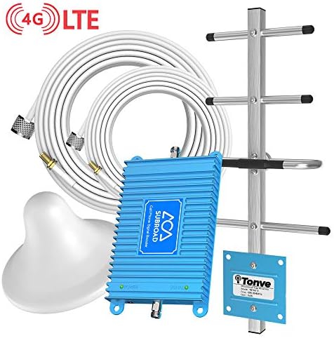 Cell Phone Signal Booster Amplifier Repeater Verizon Band13 Dedicated Easy to Install Without Monthly Rent, Enhanced 4G LTE Signal Kit Subroad Free Boosts Your Phone Signal and Internet Speed Blue