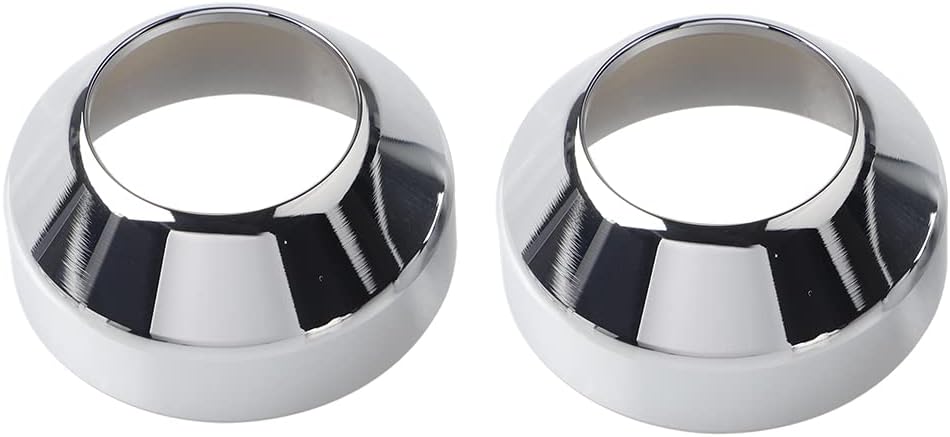 41MM Chrome CNC Fork Boot Covers for Harley Softail FXST Dyna Wide Glide FXDWG