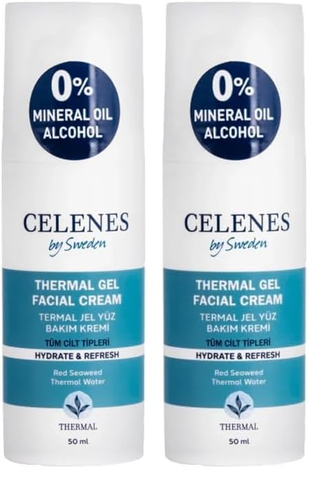 Celenes By Sweden Nemlendirici ve Canlandırıcı Thermal Jel Günlük Bakım Kremi 50 ml (2 paketi)