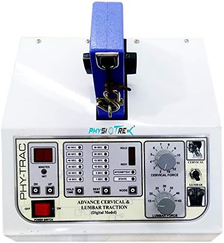 PHYSIOTREX® DIGITAL CERVICAL & LUMBAR TRACTION MACHINE 2-45 KG WITH 1 YEAR WARRANTY