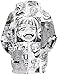 LAKITY My Hero Academia Boku No Hero Academia Jacket Himiko Toga Cosplay Costume 3D Printed Ahegao Hoodie Unisex, Color1, Medium