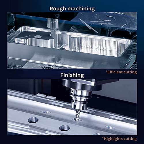 Image of XJL Carbide End Mills Set HRC 55 Degrees Tungsten Steel Milling Cutter 3 Flutes End Mill for Aluminium