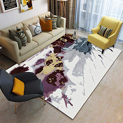 Tapis lavable en machine géométrique pour salon et chambre - 2