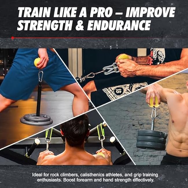 Training Grip Balls for Pull-Ups, Climbing, and Strength Training in the Gym or at Home