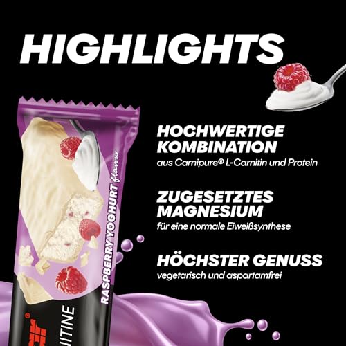 Powerbar Protein Plus + L-Carnitine Bar (30x35g) Raspberry Yoghurt - Riegel - Protein Riegel – Ansicht 4