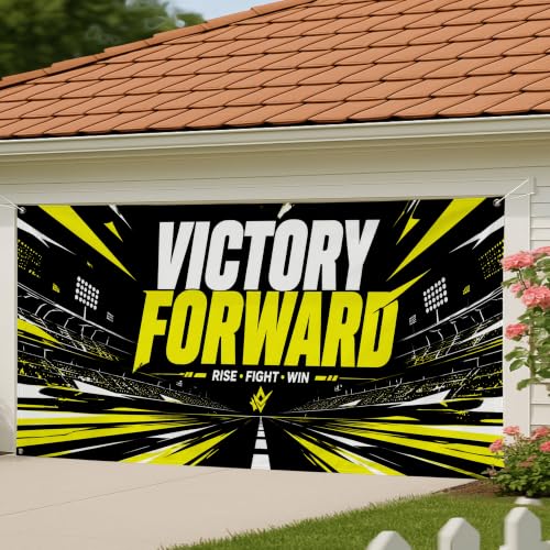 Cubierta para puerta de garaje Victory Forward lona deportiva para proteger y decorar 4