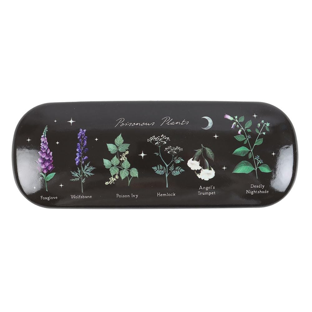 Gothic Poisonous Plants Design Venom & Vine Hard Glasses Sunglasses Case