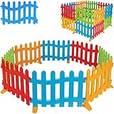 alles-meine.de GmbH umbaubar + erweiterbar ___ großer XL - Spielzaun / Plastkzaun / Laufgitter - bunt - wasserfest / wetterfest - INNEN & AUßEN - individuell aufstellbar - drauße..