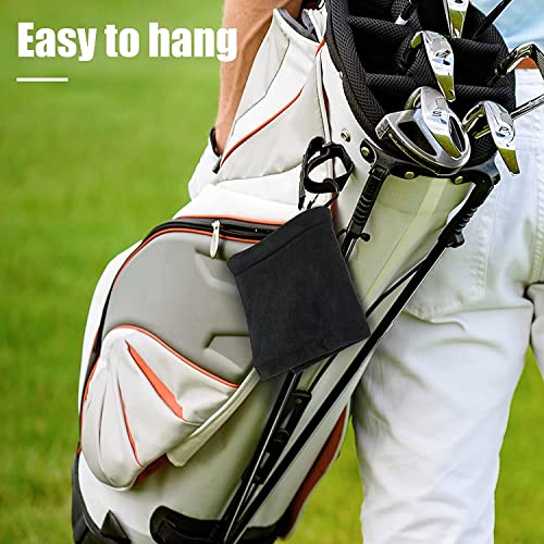 Lustrioustoy Golf Ball Towel 5.5 X 5.5 Inch – Wiping, Cleaning And Soaking Towel For Perfect Golfing – Portable Microfiber Wet/Dry Golf Ball Towel – Golf Accessories #TOP5