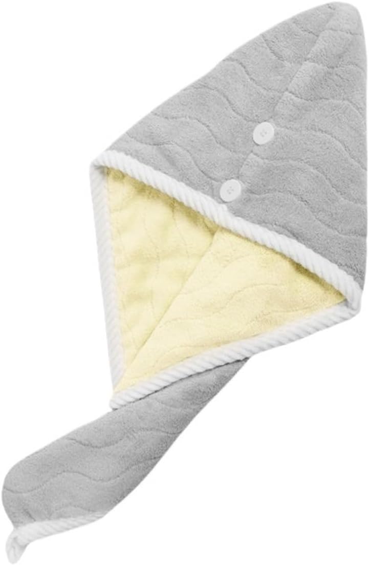 HBJWOV Thickened -Layer Hair Dry Hat Quick Drying Soft Breathable Buckle Headscarf for Home(Black-JoJo's Bizarre Adventure1)