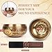 AKLOT HandMade Meditation Singing Bowl: Tibetan Sound Bowl Set with Pure Tone, Sound Bath Bowl with Cushion, Mallet, Carry Bag, Spiritual Gift for Chakra Clearing, Yoga, Prayer, Relaxation (5 Inch)