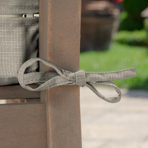 Image of Arden earthFIBER Outdoor Deep Seat Cushion Set, 4-Pack, 24 in x 24 in, Weather-Proof, Rain-Proof, Fade Resistant Patio Cushion for Chair, Sofa, and Couch Sandbar Taupe Texture