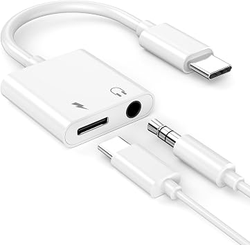 Headphone Adapter for iPhone 17 16 15, [Apple MFi Certified] USB Type C to Aux Audio Jack Adapter with PD 60W Fast Charging Splitter Dongle for iPhone 17/Air/17 Pro/17 Pro Max/16/16 Pro Max/15 Pro Max