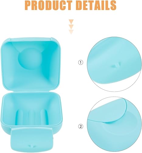 Miniatura 9 de Healifty Estuche para vasos de disco de época, color verde claro, caja de artículos para chupetes femeninos para viajes, soporte de transporte