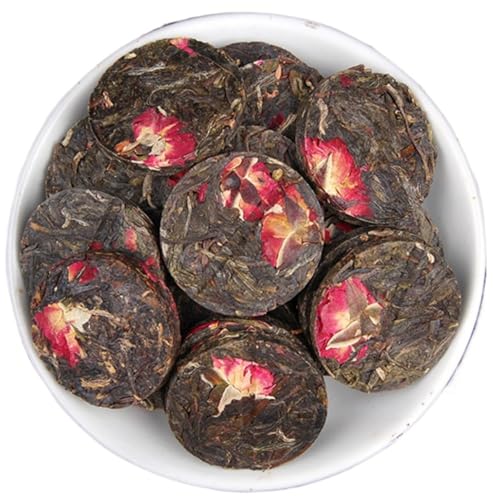 Thé Cru Pu'er Détox et Fleur de Rose 500g - Idéal pour Légèreté et Digestion