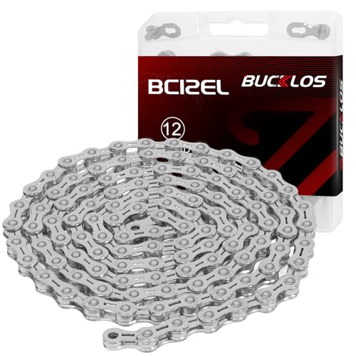 BUCKLOS 8/9/10/11/12 Speed Bike Chain for Shimano SRAM, Silver/Gold