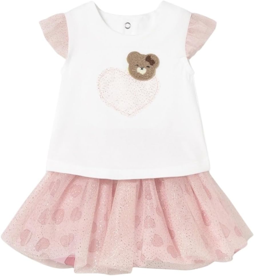 Mayoral Tulle Skirt Set for Baby-Girls Baby Rose