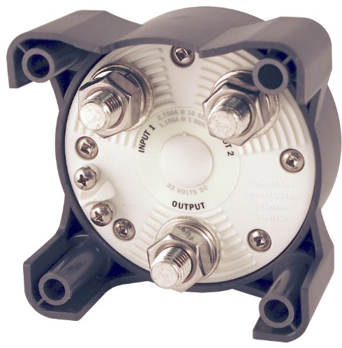 Blue Sea Systems 3003 Heavy Duty Battery Switch With Alternator Field Disconnect, 1-2-Off-Both, Beige #TOP1